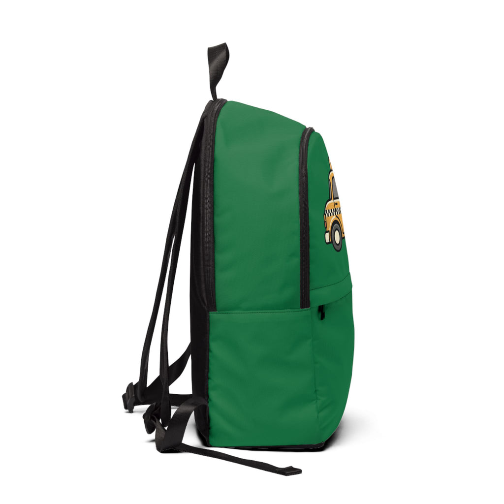 Taxi Cab NYC Kids Backpack — New York Cartoon Yellow Checkered Taxi Cab  Book Bag
