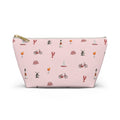 Icons of The Hamptons Pink  Accessory Pouch — T-Bottom Makeup Bag