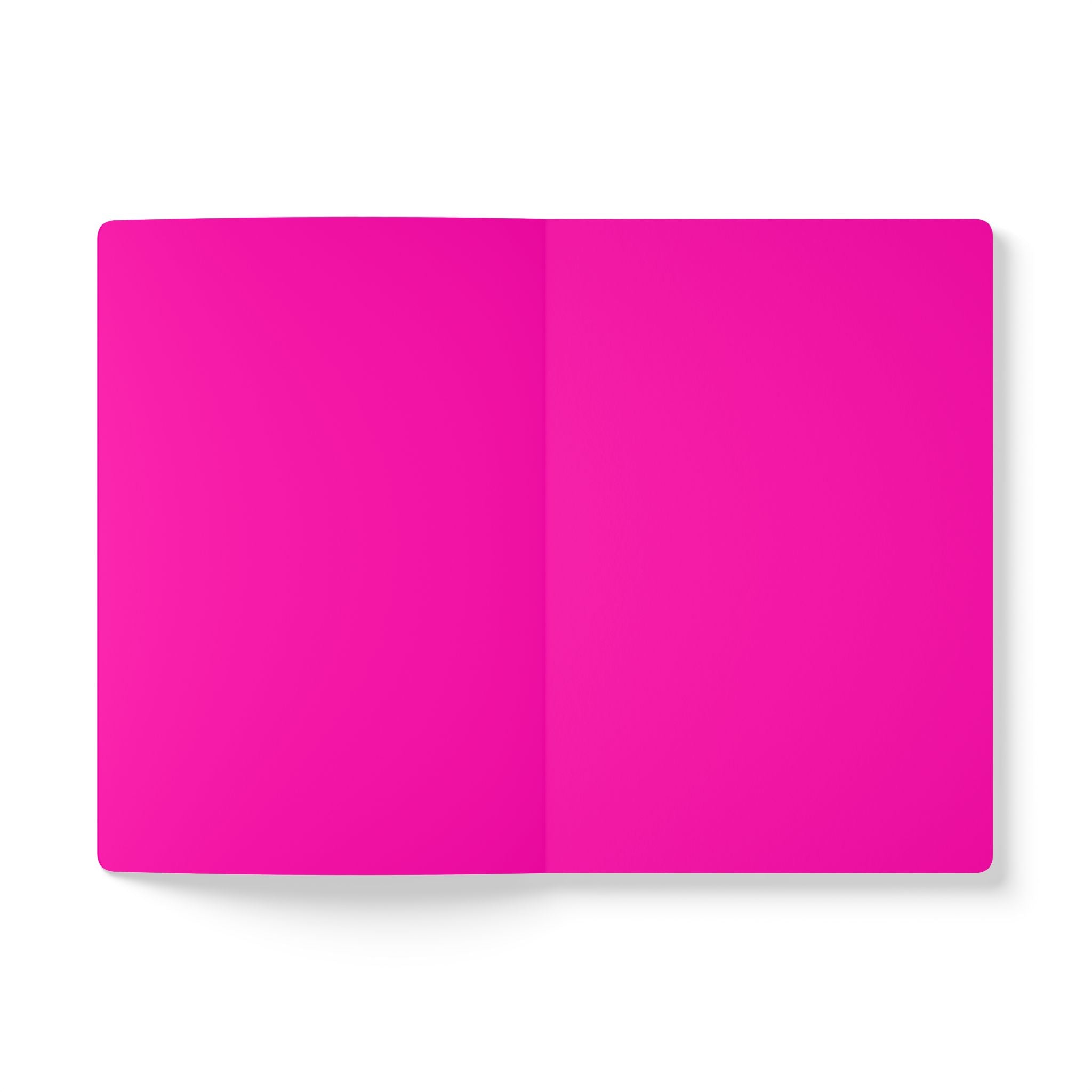 Junk Journal Softcover — Bold Pink Garbage Truck Notebook