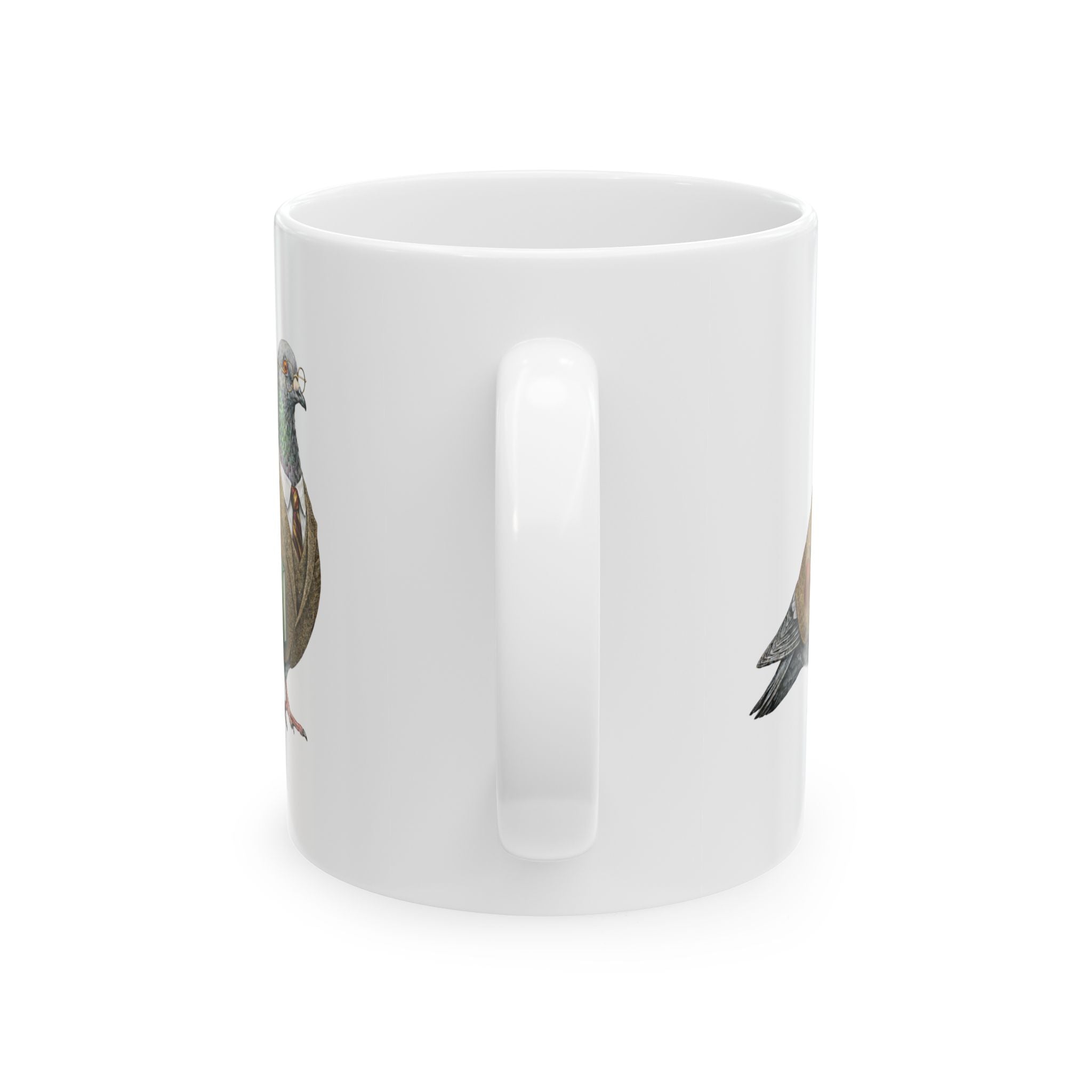 Taza de café personalizable de cerámica con paloma de Morningside Heights, Nueva York | Regalo para profesores amantes de las aves de Nueva York