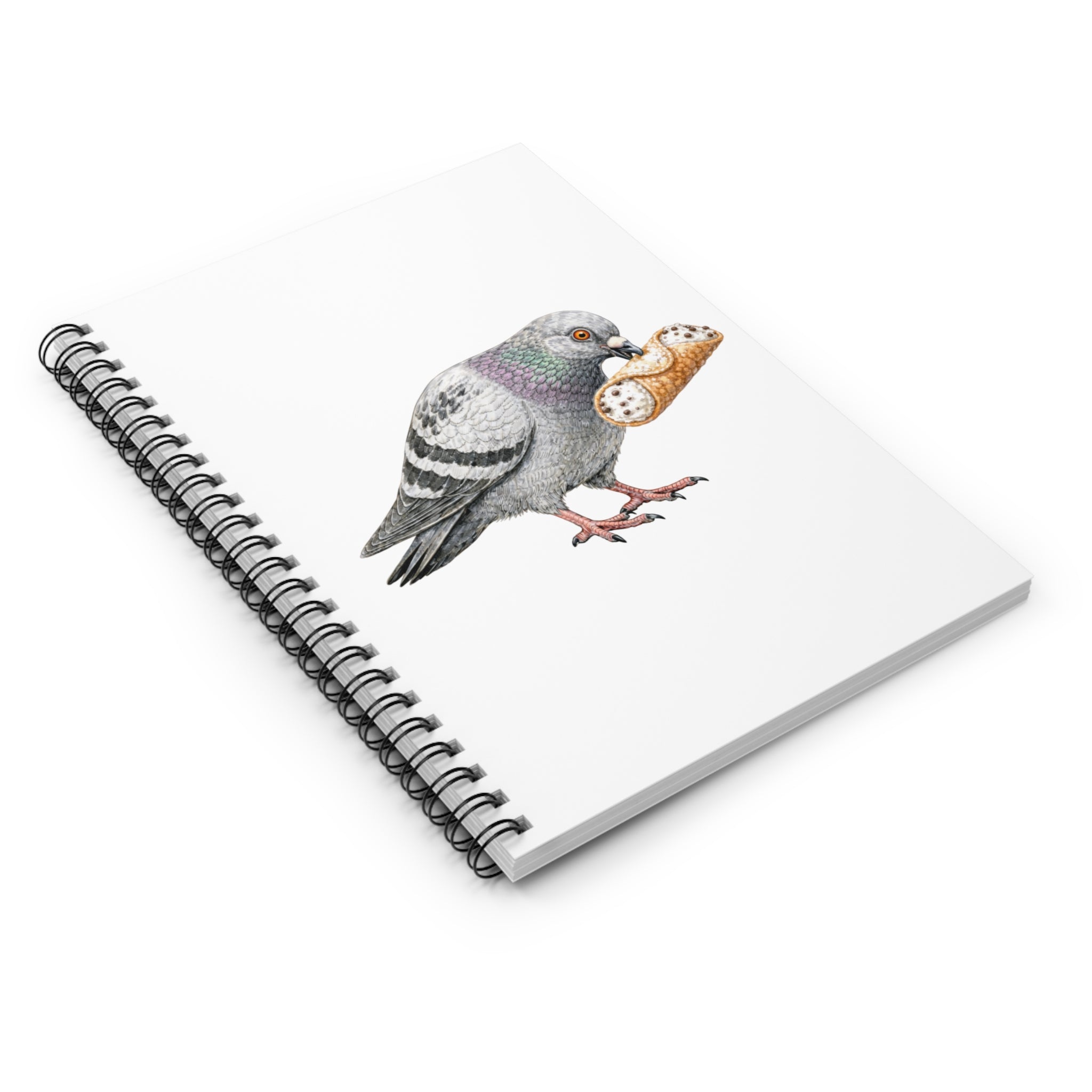 Customizable Arthur Avenue NYC Pigeon Spiral Journal | Bronx Little Italy Bird Lovers Notebook
