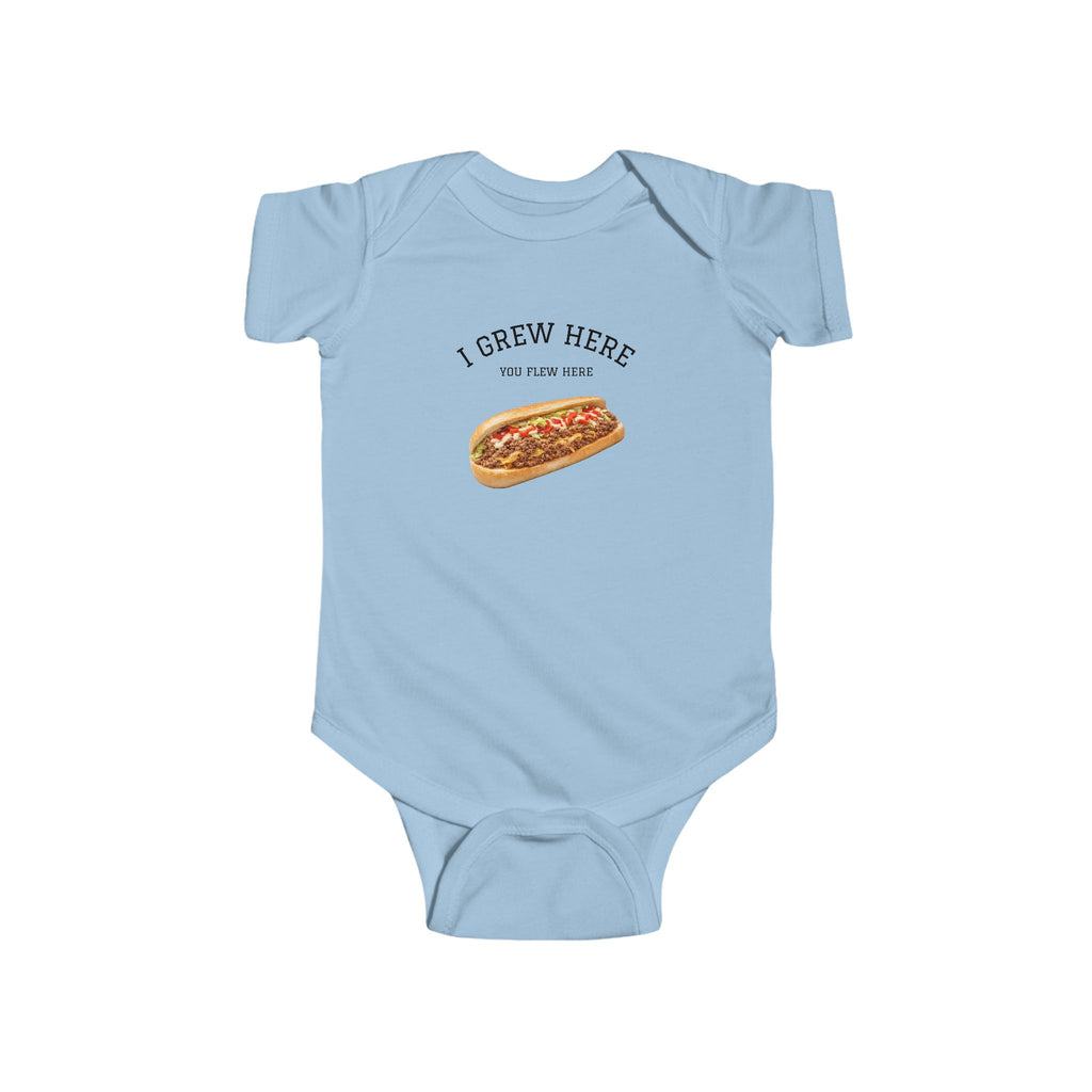 Chopped Cheese Baby Bodysuit | I Grew Here You Flew Here baby onesie