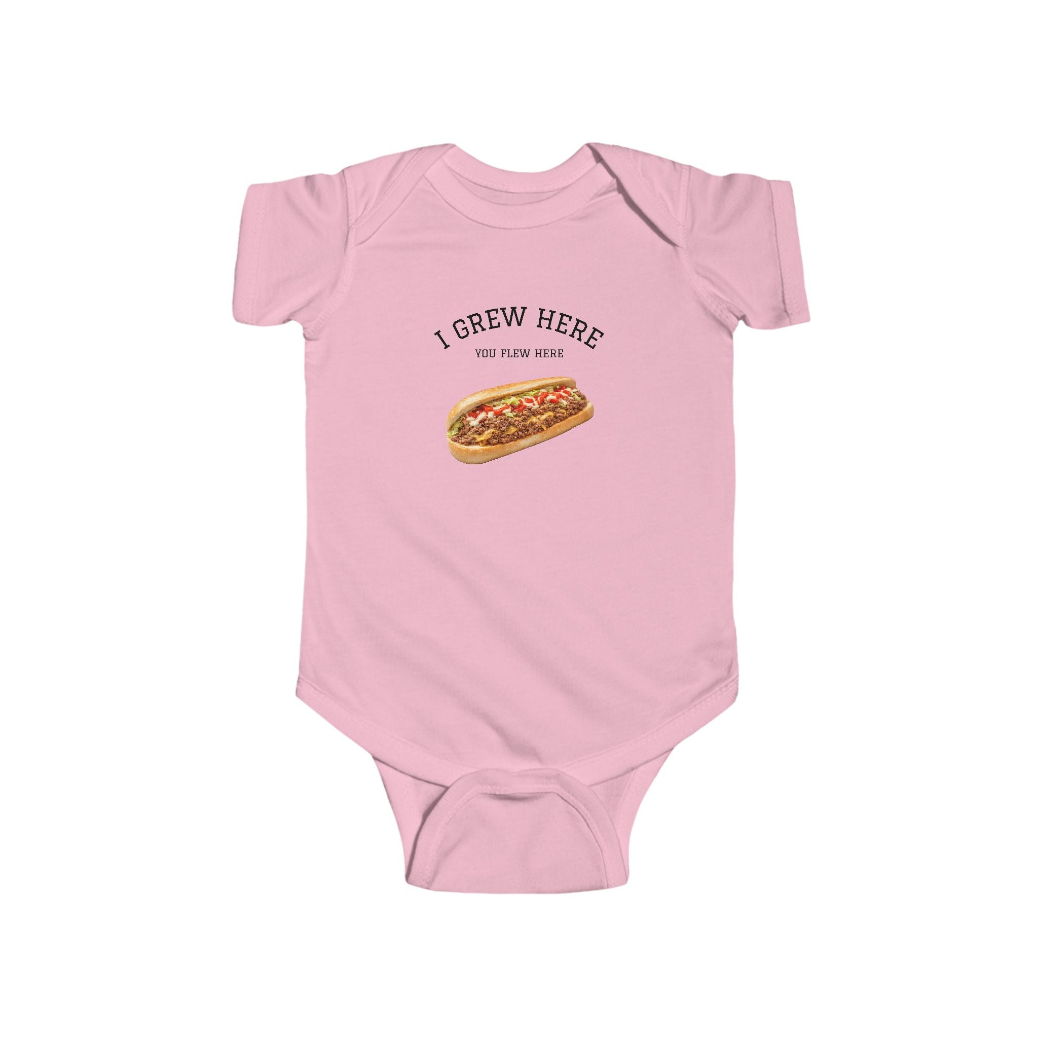 Chopped Cheese Baby Bodysuit | I Grew Here You Flew Here baby onesie