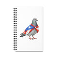 Diario espiral personalizable de palomas de East Harlem, Nueva York | Cuaderno para amantes de las aves de Puerto Rico Boricua