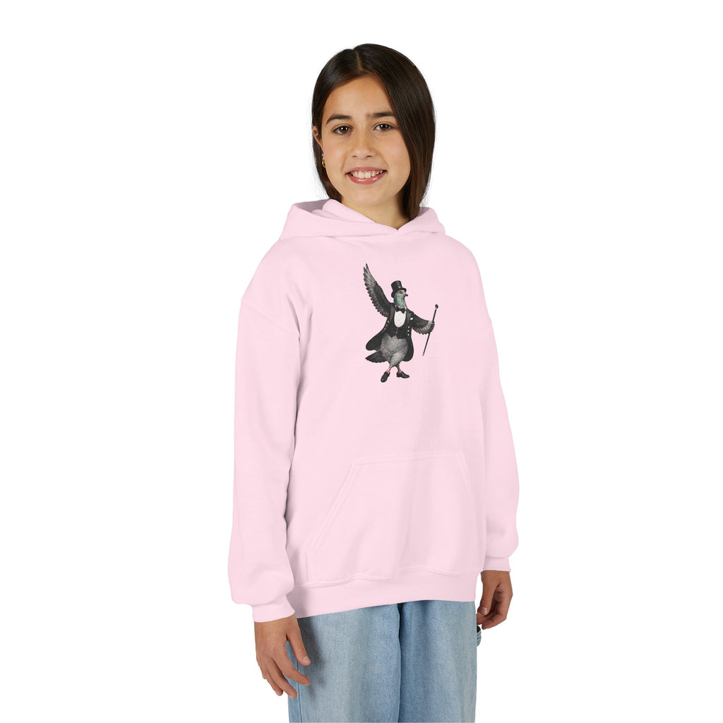 Sudadera con capucha para niños de Broadway NYC con paloma personalizable | Sudadera con capucha para niños amantes de las aves y el teatro de Nueva York