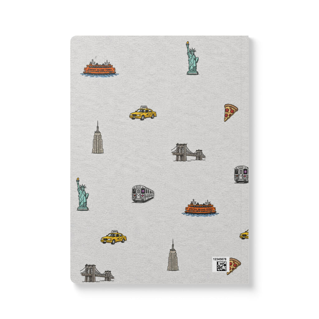 Icons of New York City Heather Gray Softcover Notebook