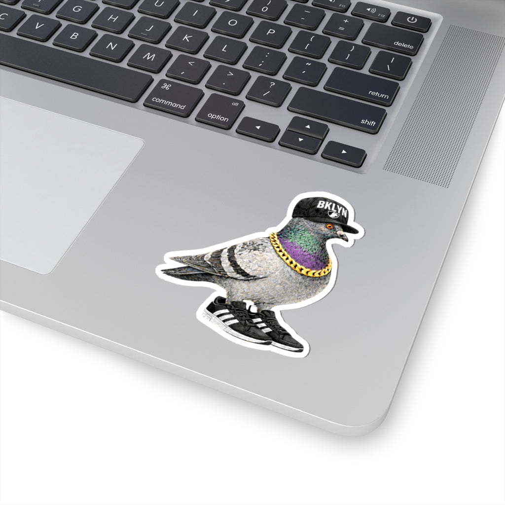 Brooklyn NYC Pigeon 3" x 3" Sticker