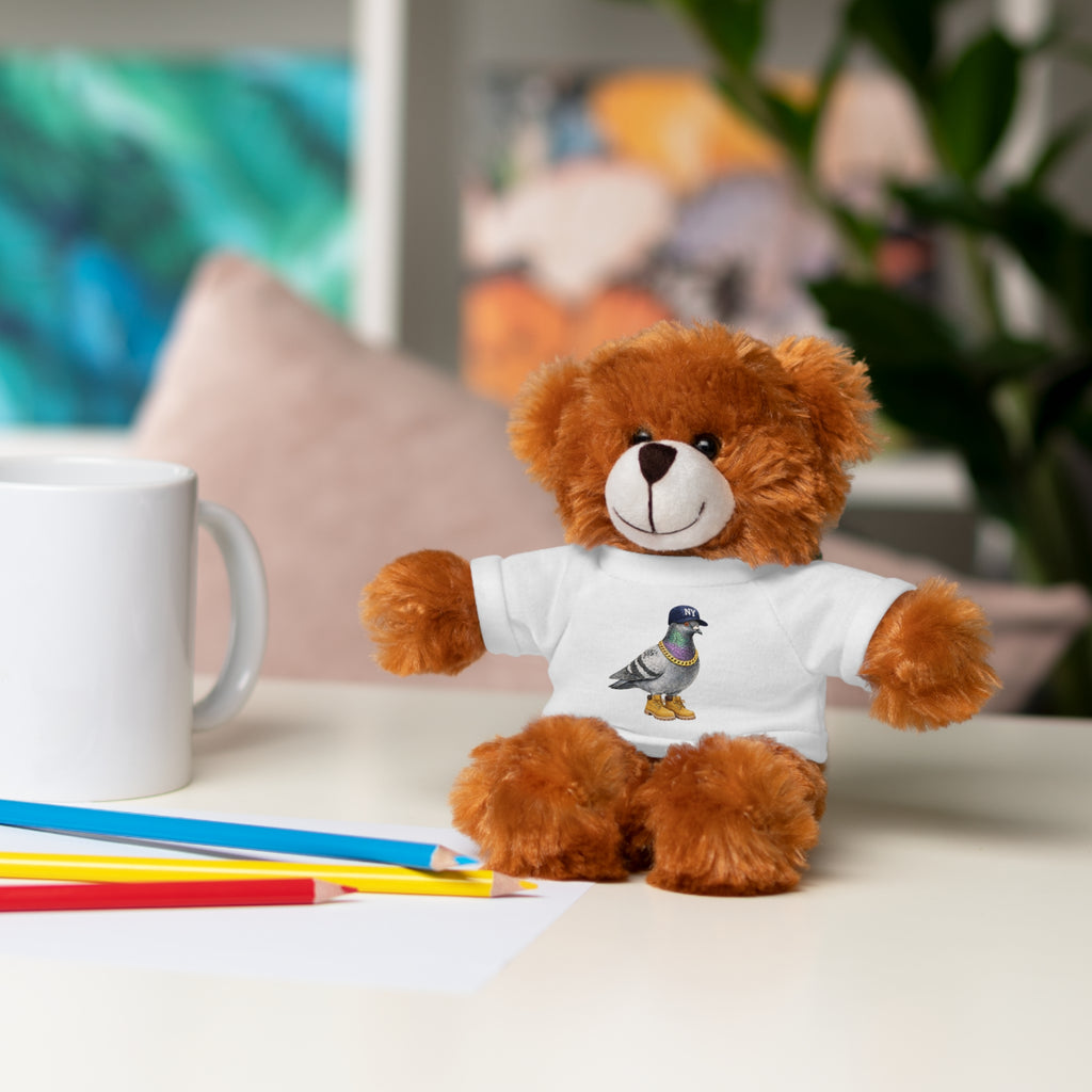 NYC Pigeon Fan Plush Teddy Bear