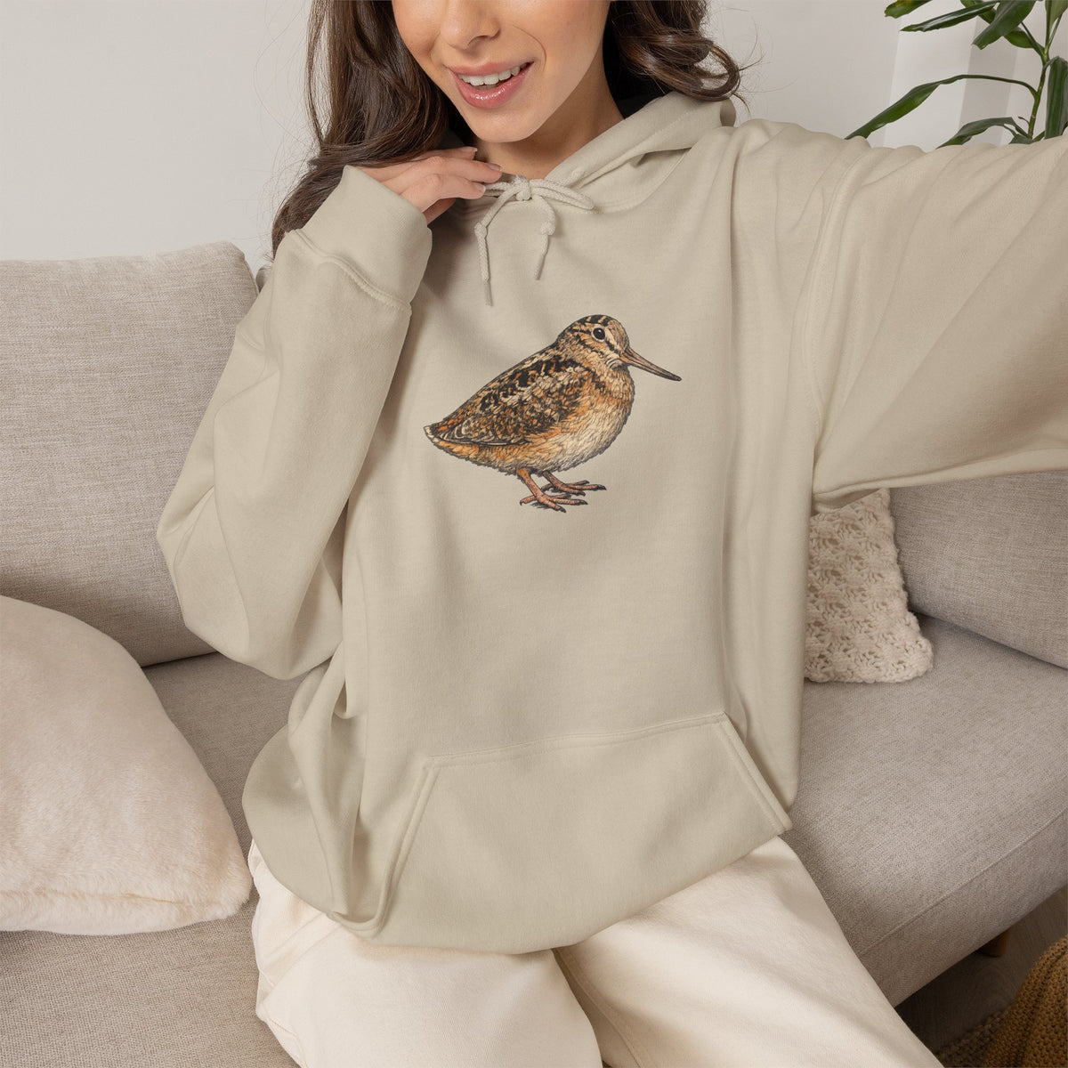 Bryant Park American Woodcock Bird Hoodie — Nature & Birdwatching Hooded Sweatshirt