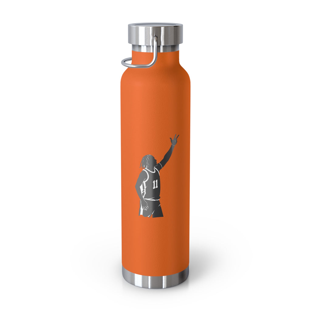 Customizable Jalen Brunson NYC 22oz Water Bottle | New York Basketball Fan Copper Vacuum Insulated