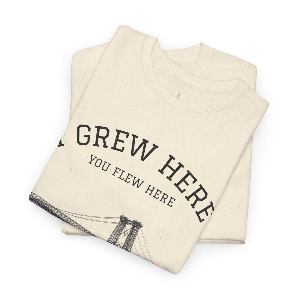 Williamsburg Bridge T-Shirt | I Grew Here You Flew Here Brooklyn NYC Tee