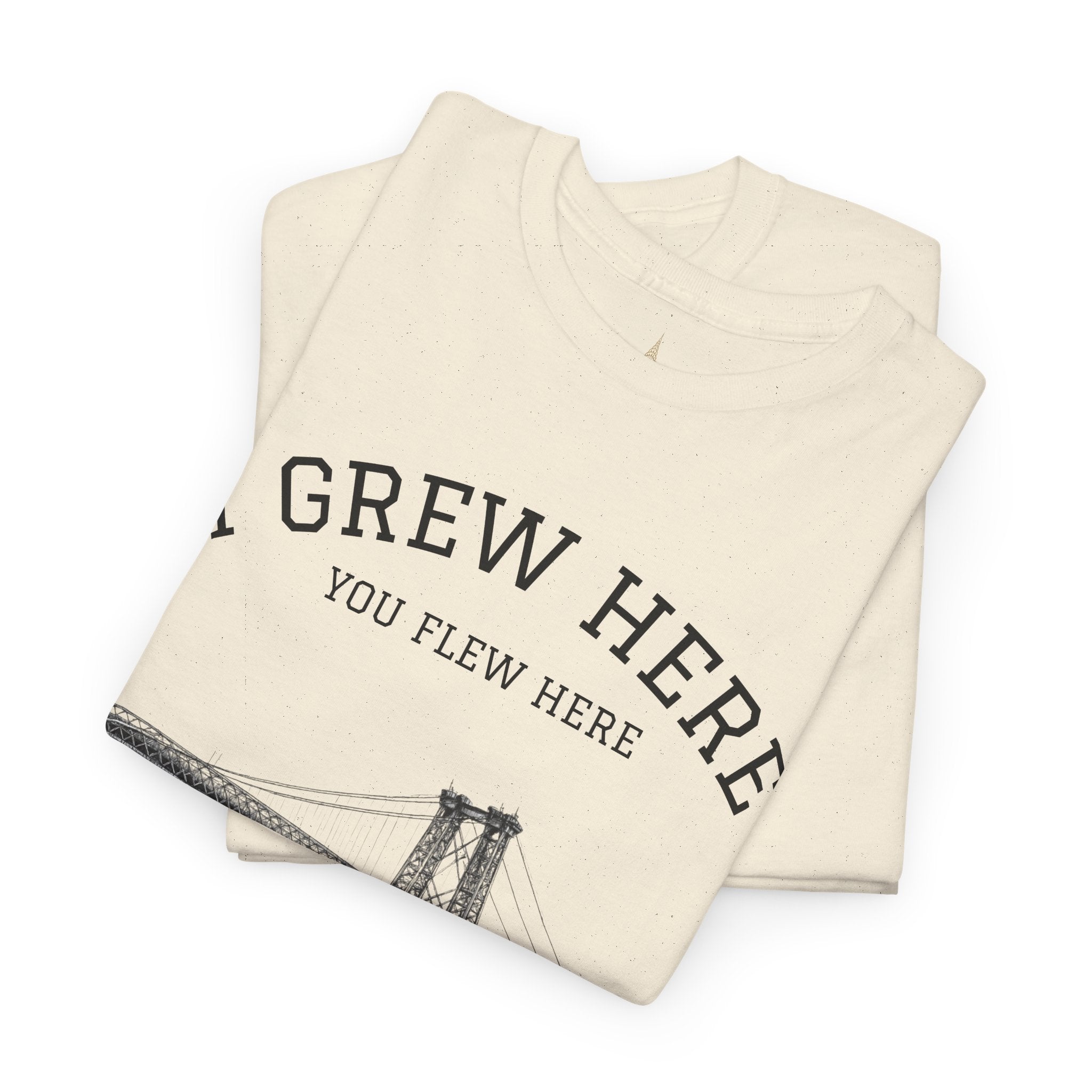 Williamsburg Bridge T-Shirt | I Grew Here You Flew Here Brooklyn NYC Tee