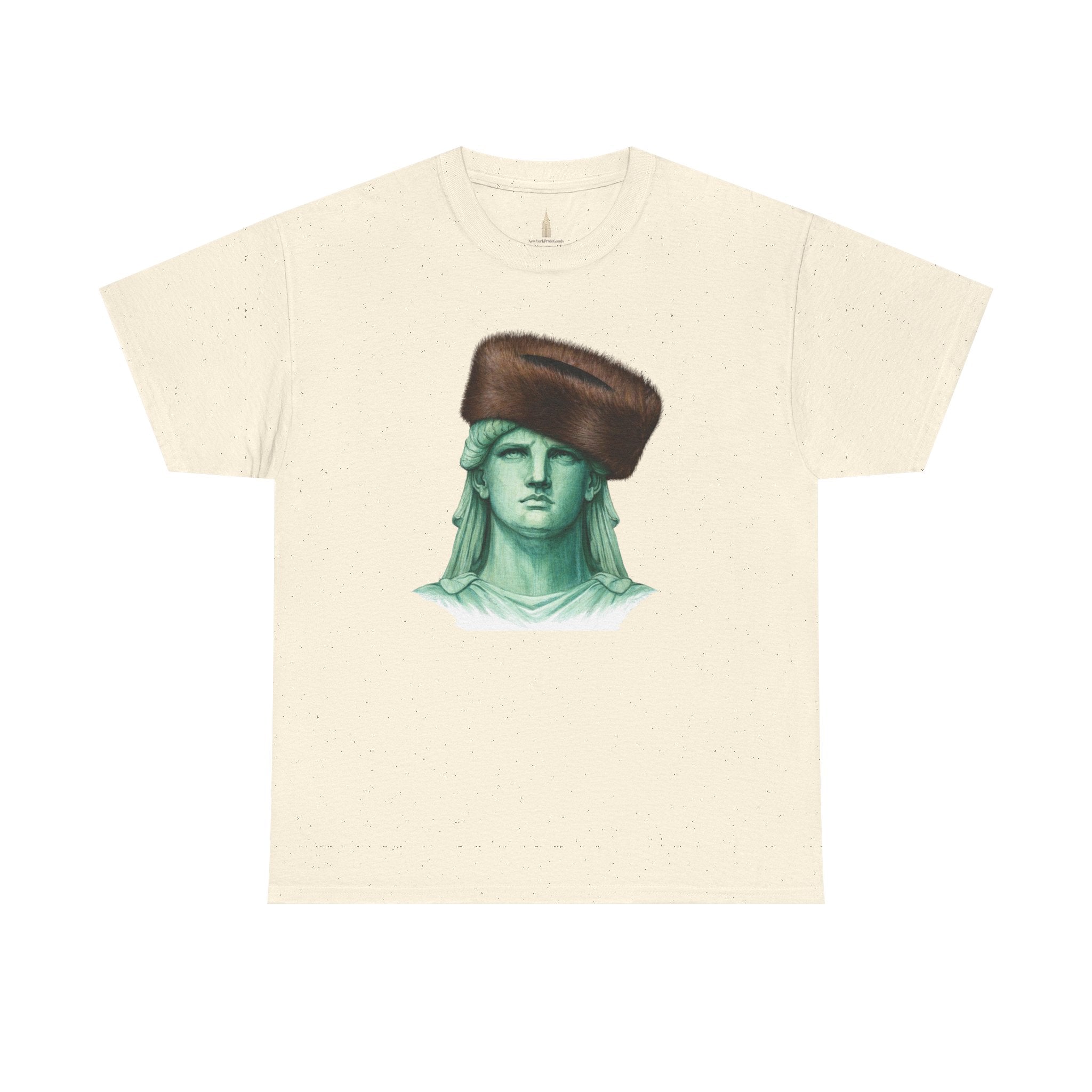 Statue of Liberty Crowned with Shtreimel T-Shirt | NYC Statue Tee
