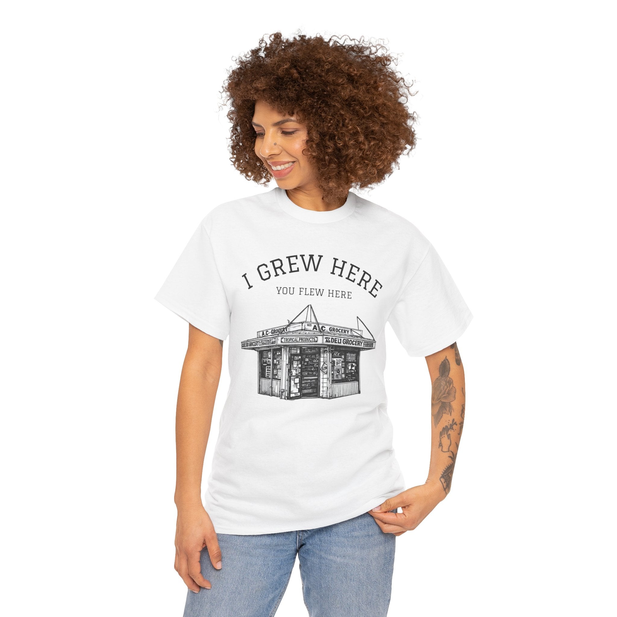 NYC Bodega T-Shirt | New York I Grew Here You Flew Here Tee