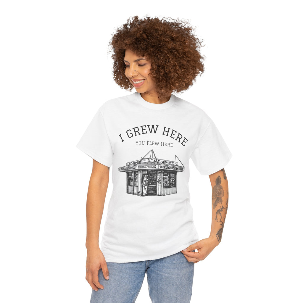 Bodega T-Shirt | New York I Grew Here You Flew Here Tee