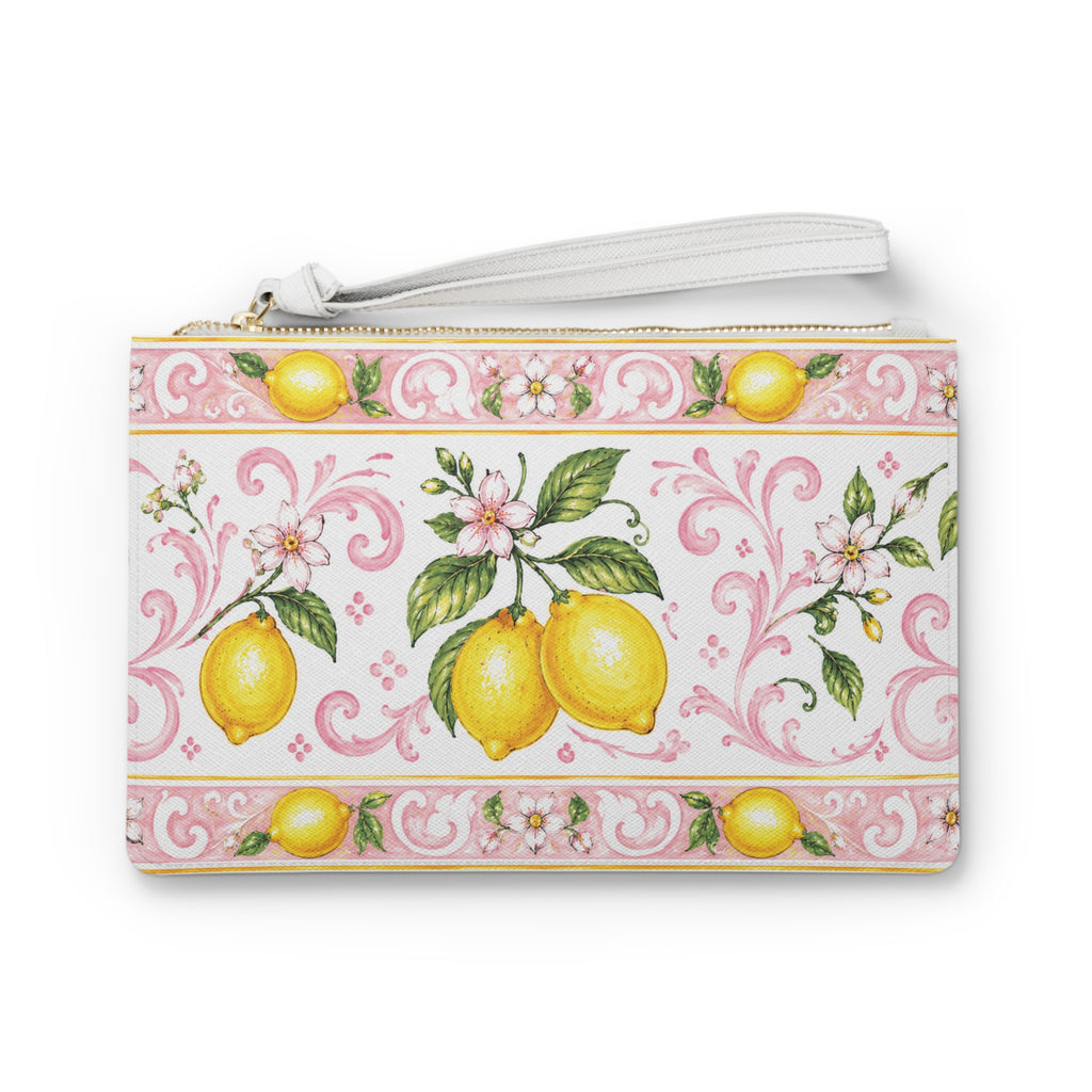 Little Italy Amalfi Pink and White with Lemon Clutch