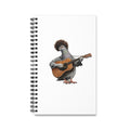 Customizable Greenwich Village NYC Pigeon Spiral Journal |  New York Folk Singer Bird Lovers Notebook