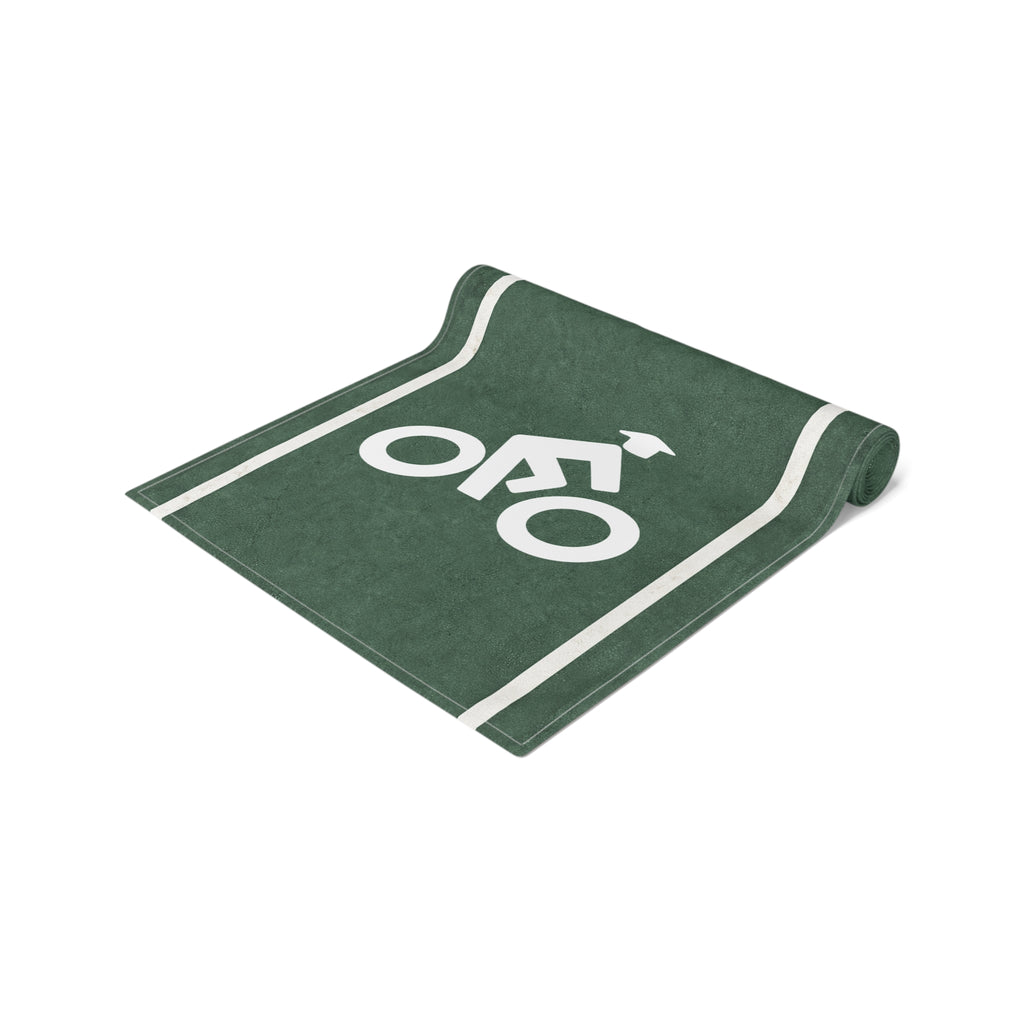 NYC Bike Lane Table Runner - New York Bicycle Lane Picnic Table Cyclist Gift