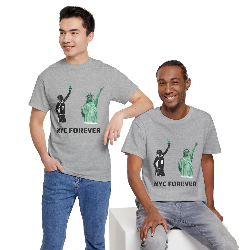 New York Forever Basketball Tee | Jalen Brunson Statue of Liberty T-Shirt