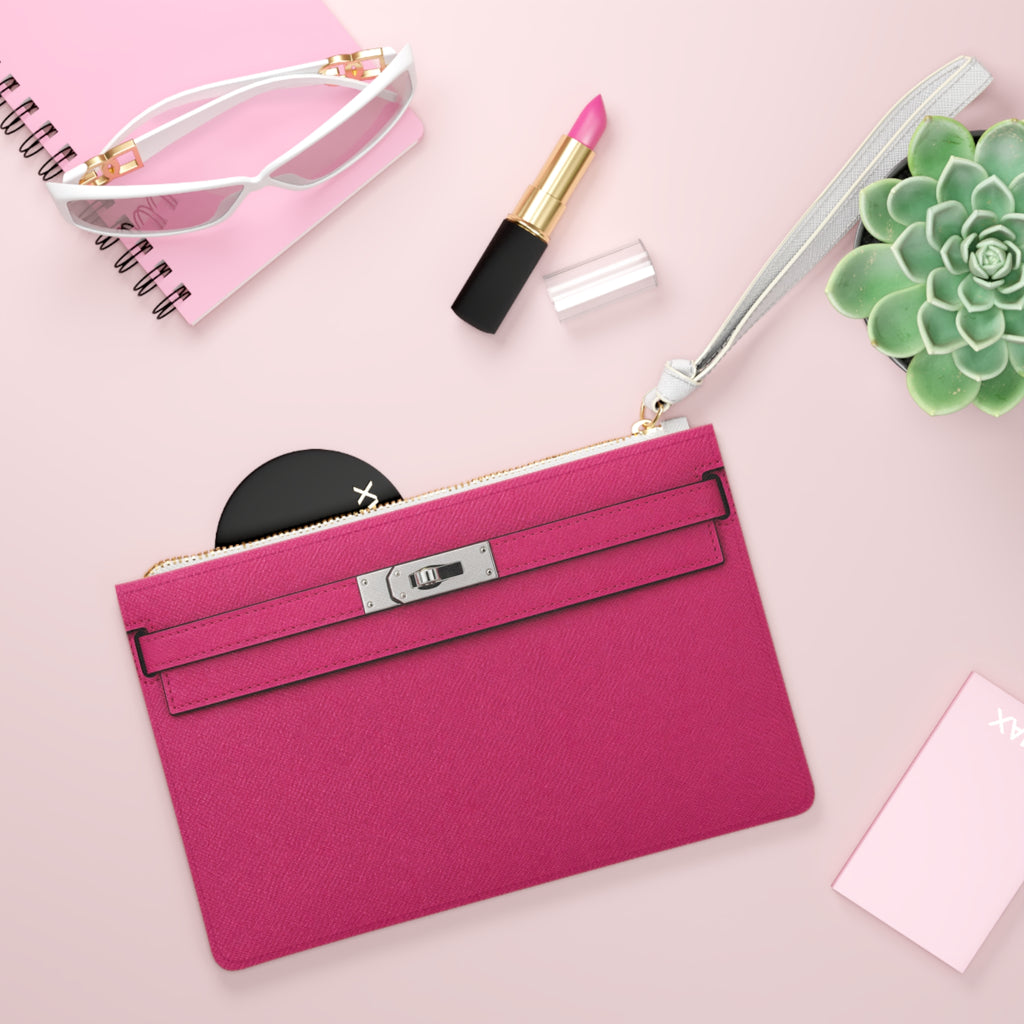 Canal Street Pink Clutch Bag — Elegant Wristlet Purse for Evening & Gifts