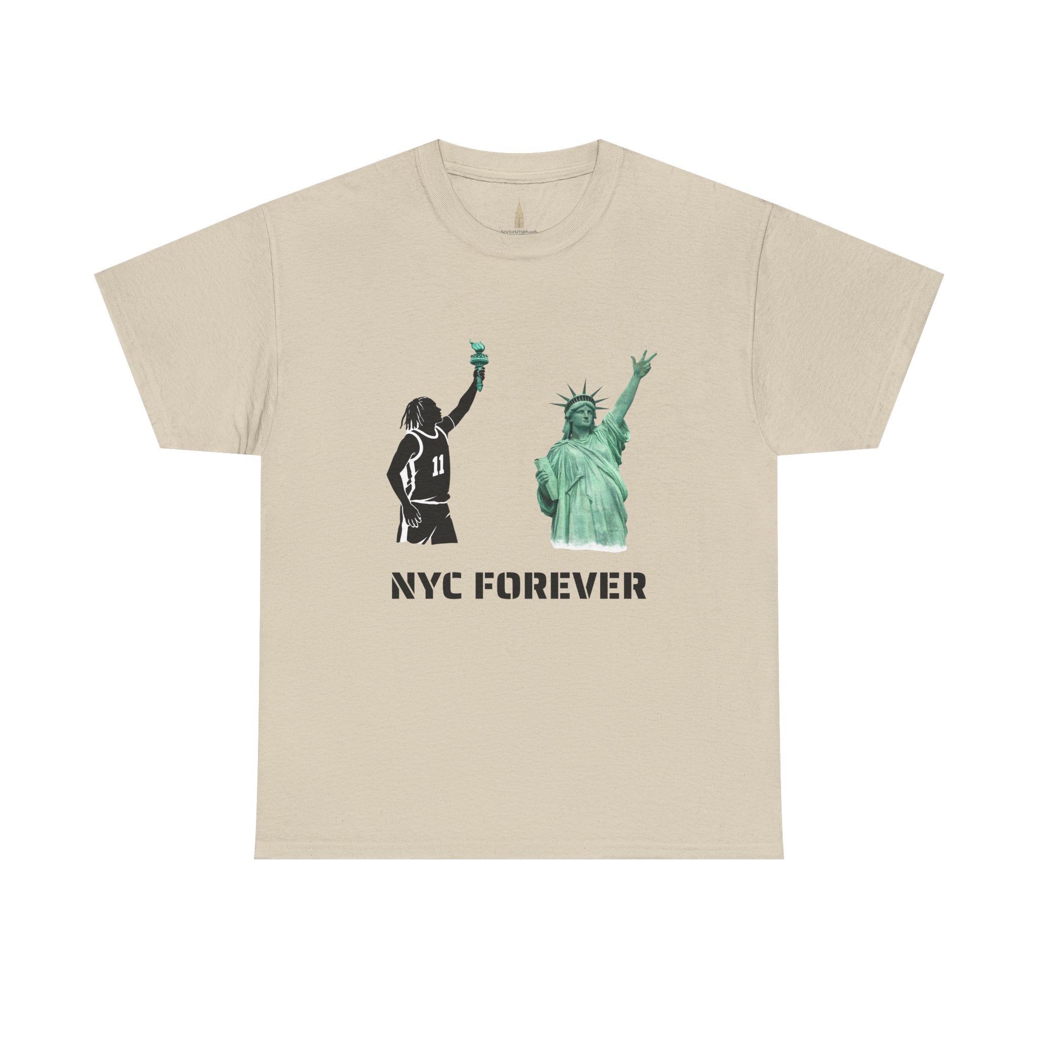 New York Forever Basketball Tee | Jalen Brunson Statue of Liberty T-Shirt