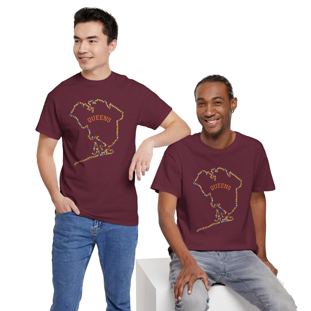 Queens Map Subway Signs T-Shirt | NYC Subway Tee
