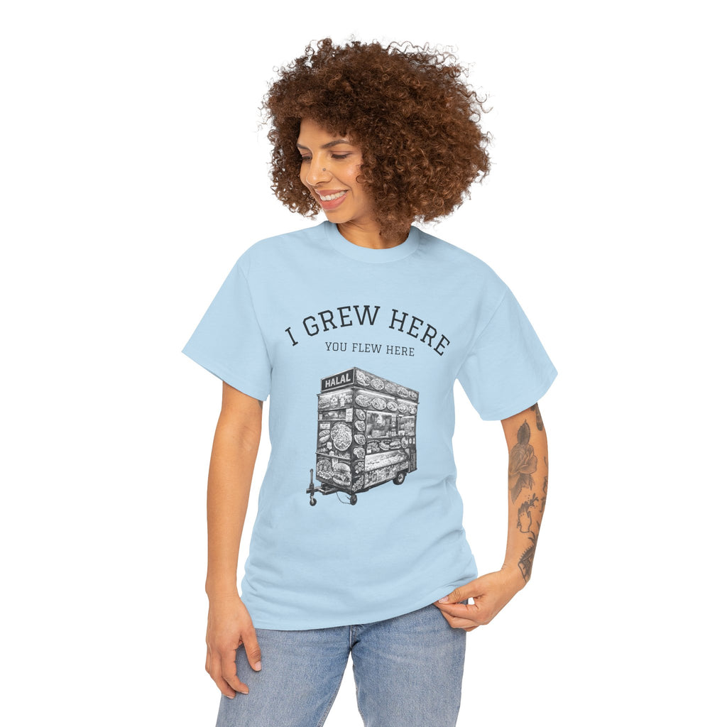 Halal Food Cart Tee | New York I Grew Here You Flew Here T-Shirt