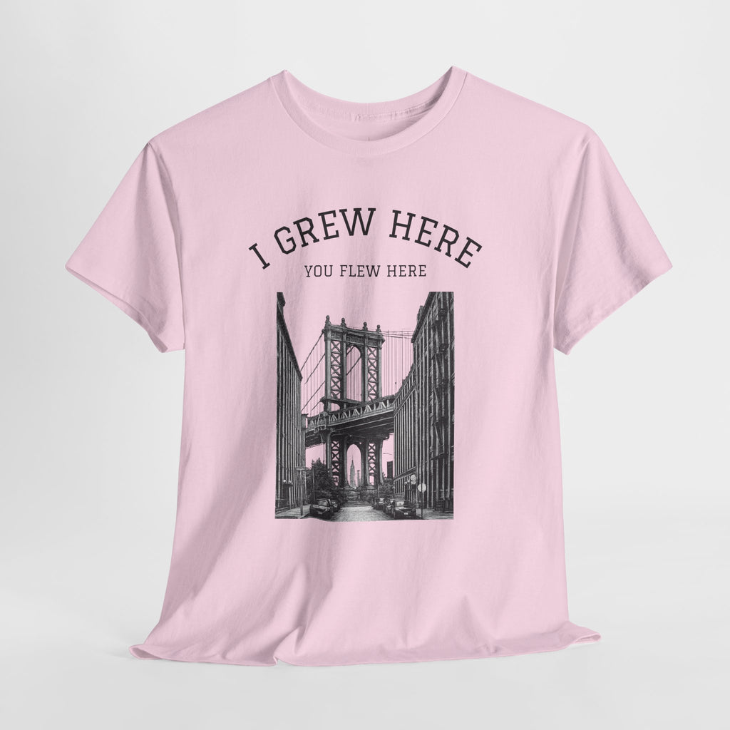 DUMBO Brooklyn Manhattan Bridge T-Shirt  I  I Grew Here You Flew Here Tee