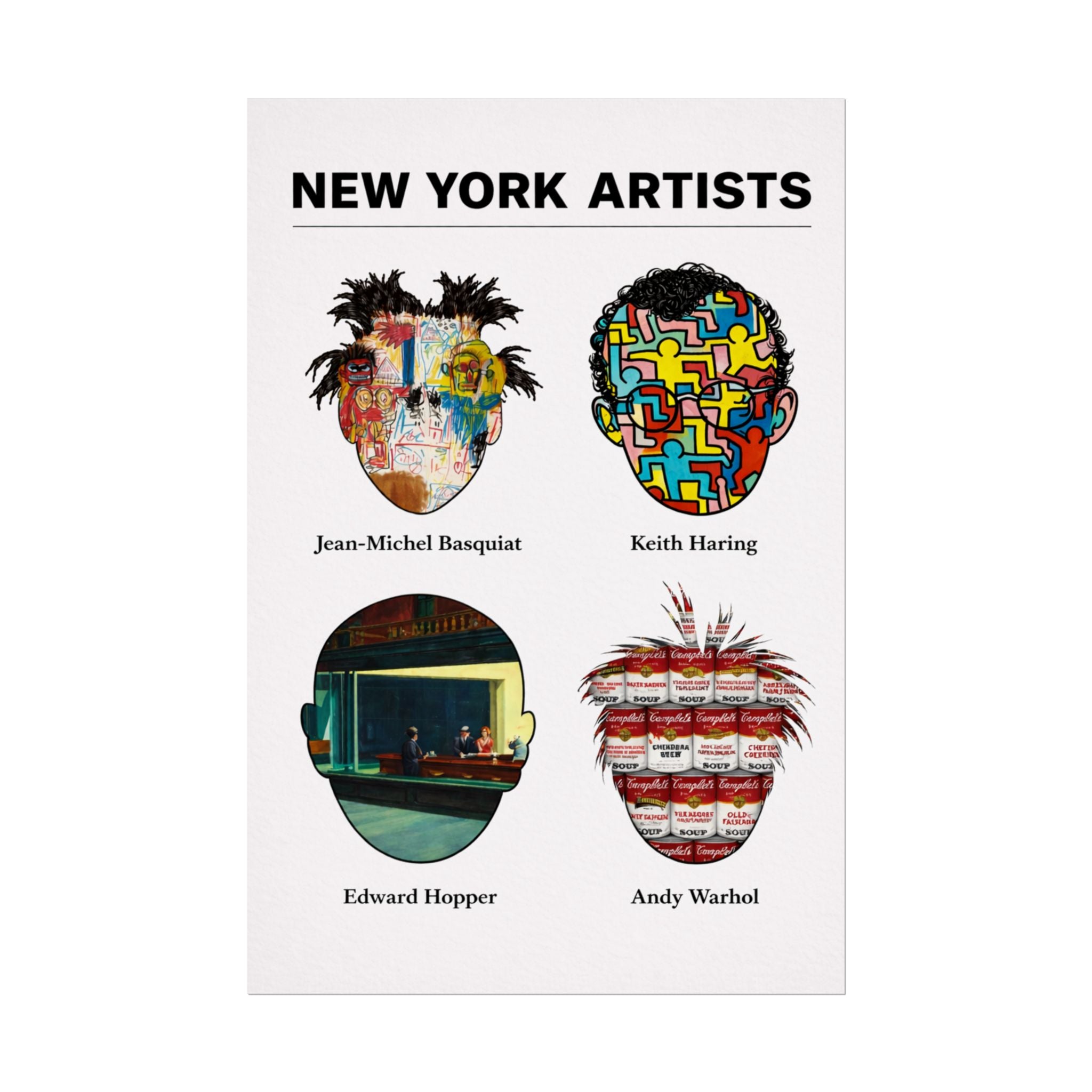 New York Artists Rolled Poster | Dorm Room Decor