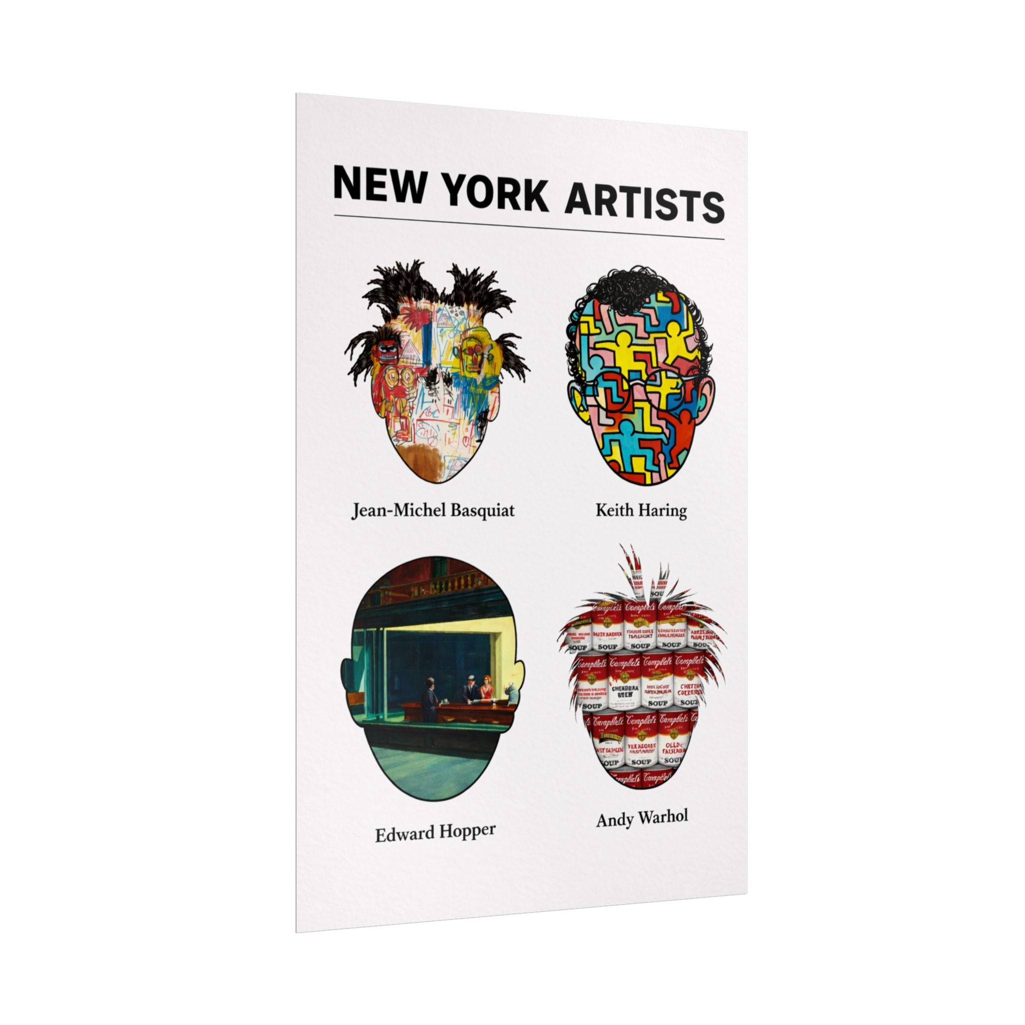 New York Artists Rolled Poster | Dorm Room Decor