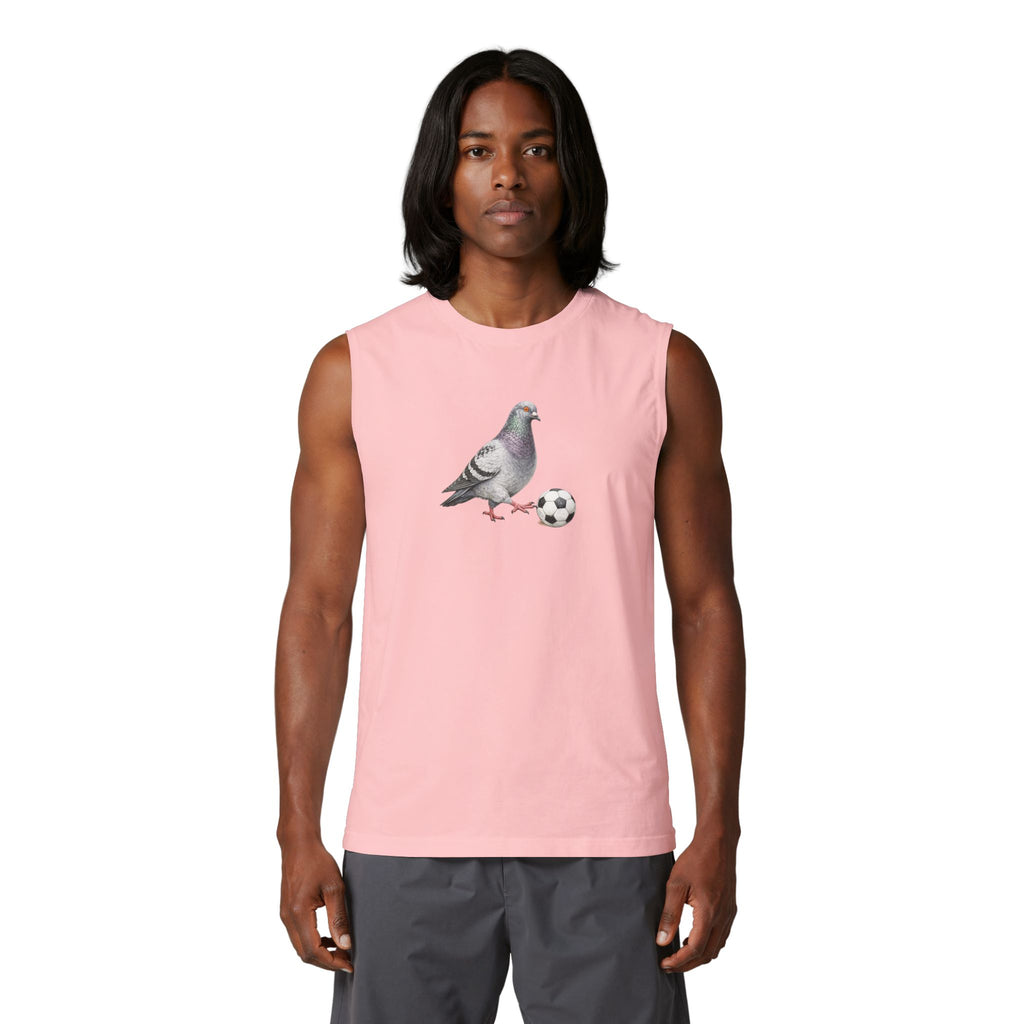 Customizable Corona NYC Pigeon Soccer Muscle Tank Top | Soccer Player Bird Lovers Tee