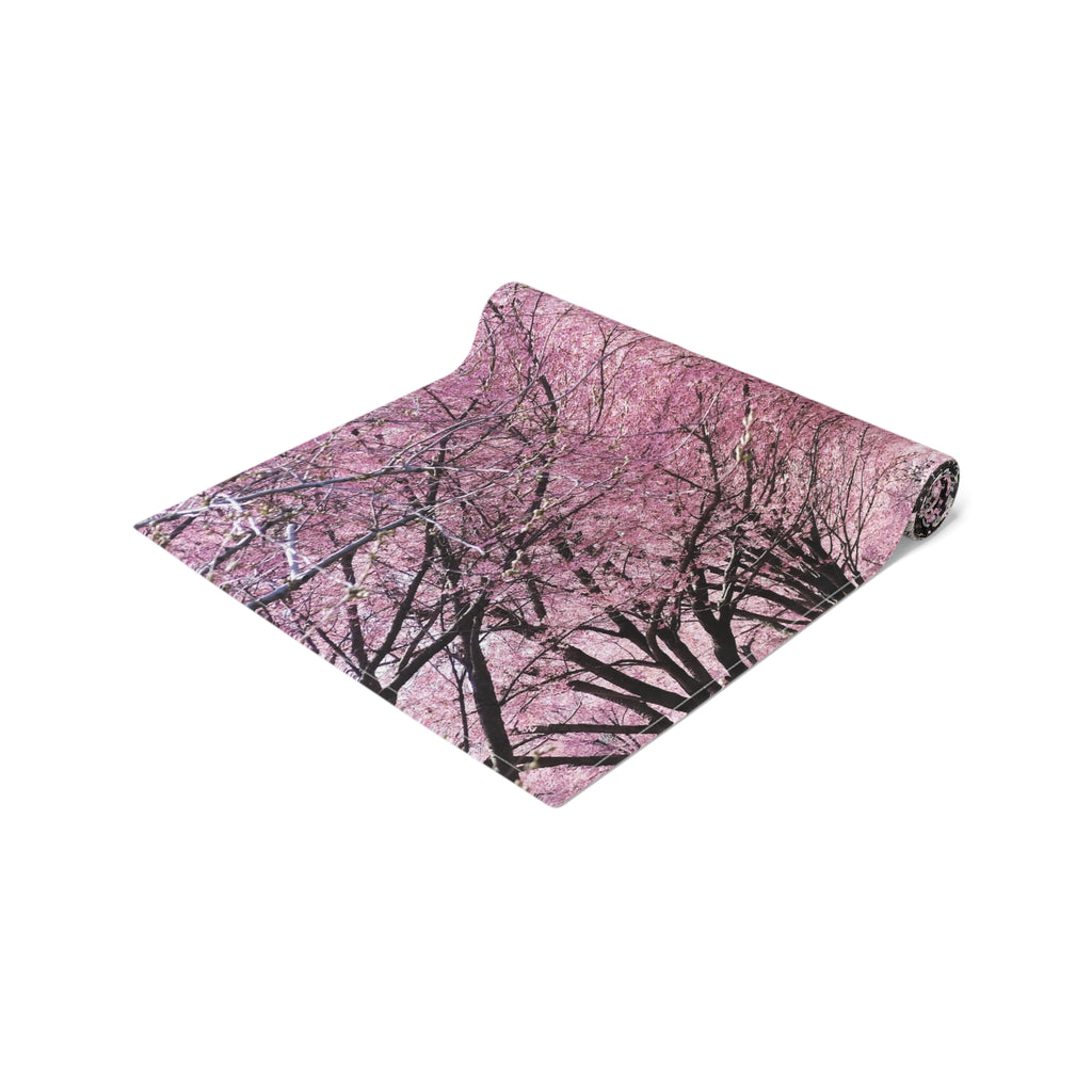Flushing Meadows Corona Park Cherry Blossoms Table Runner — Queens Flowers Dining Table Decor