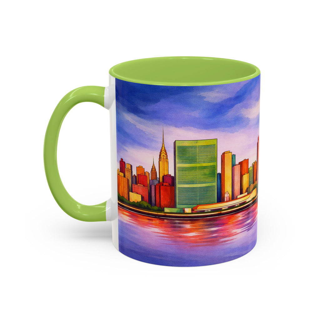Colorful Midtown Manhattan Skyline NYC Accent Coffee Mug