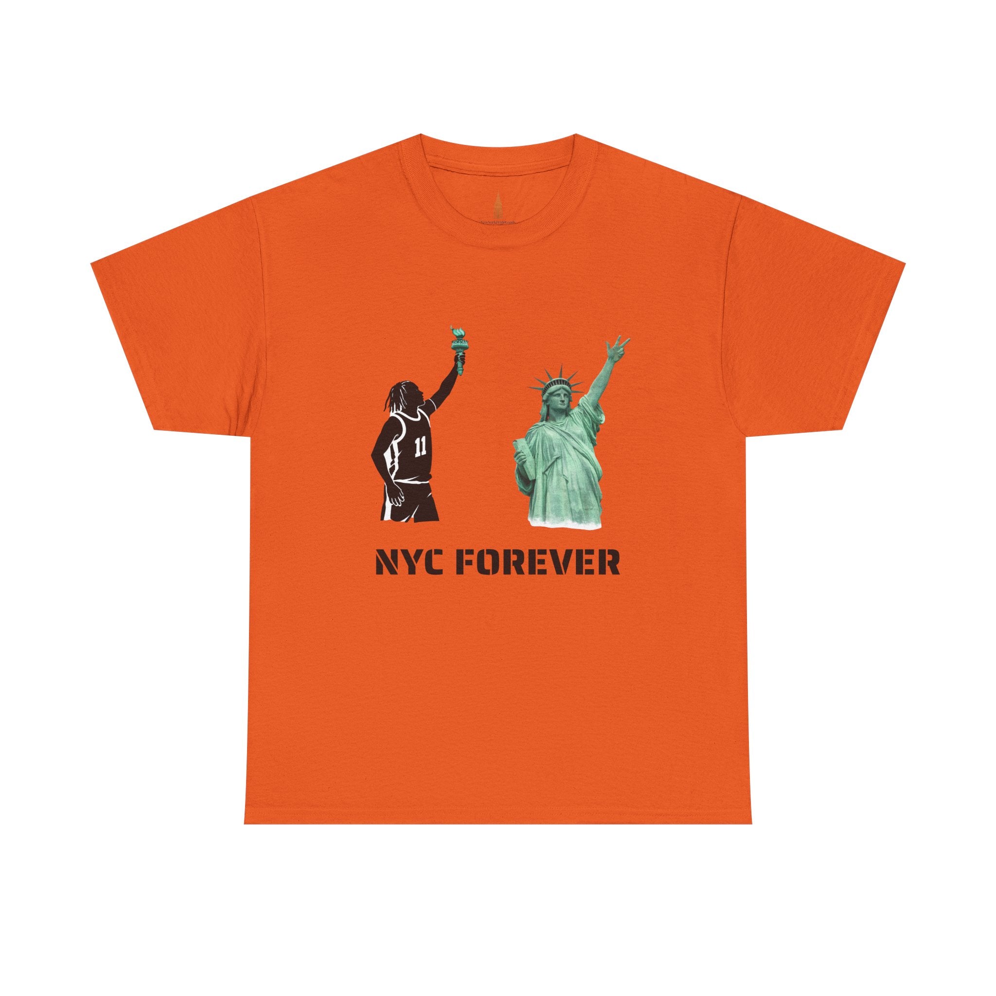 New York Forever Basketball Tee | Jalen Brunson Statue of Liberty T-Shirt