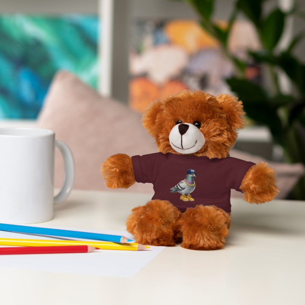 NYC Pigeon Fan Plush Teddy Bear