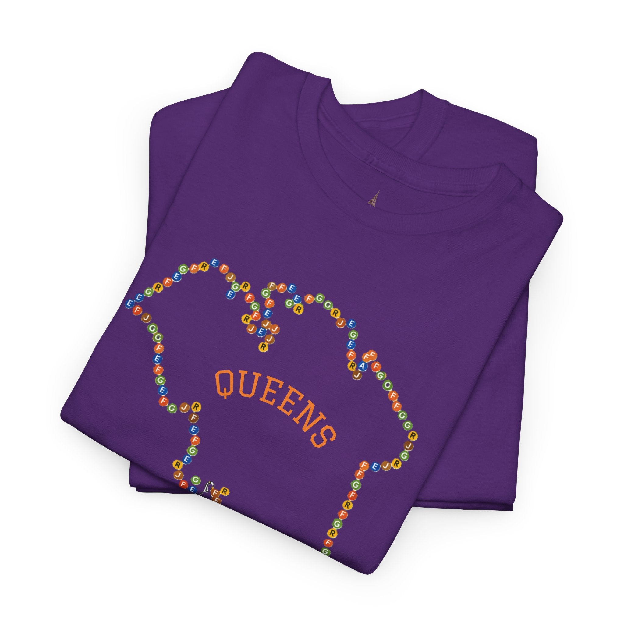 Queens Map Subway Signs T-Shirt | NYC Subway Tee