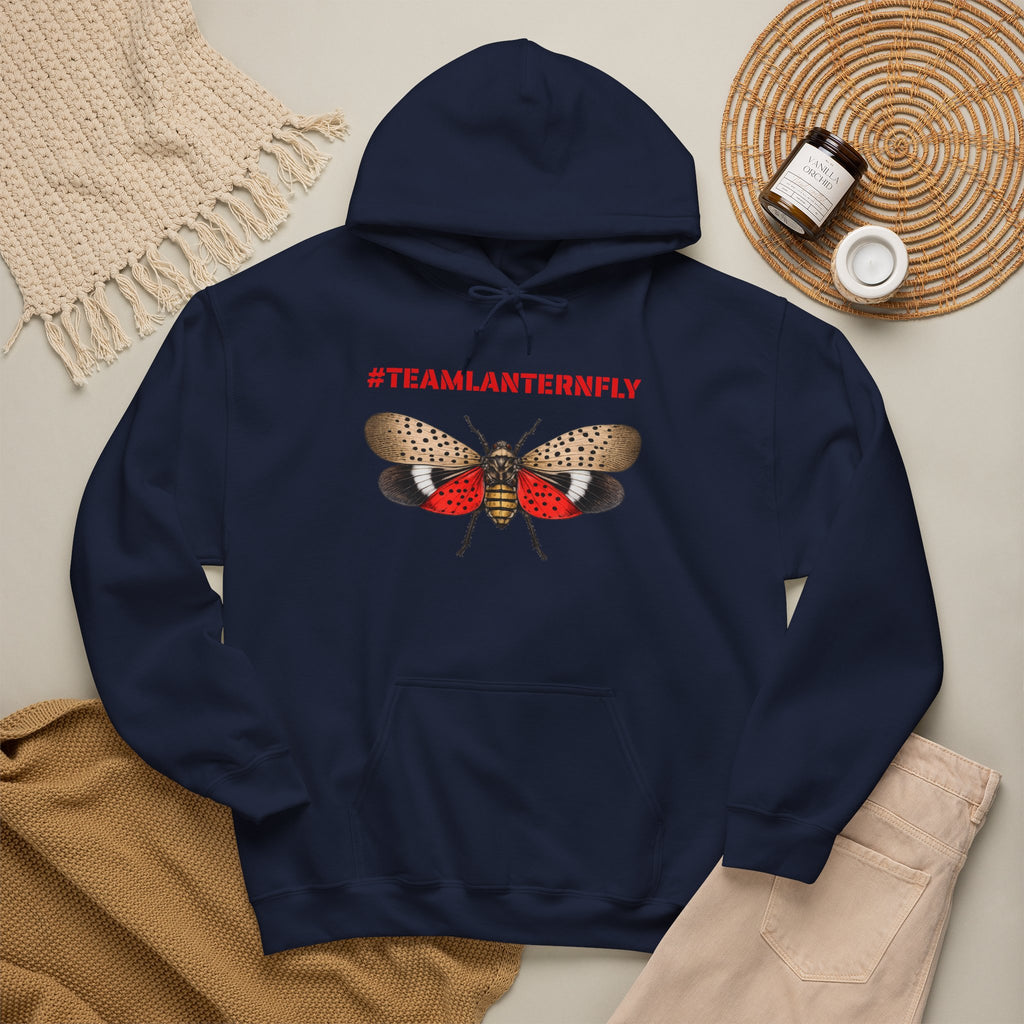 NYC Spotted Lanternfly Hoodie — Team Lanternfly Hooded Pullover Sweatshirt