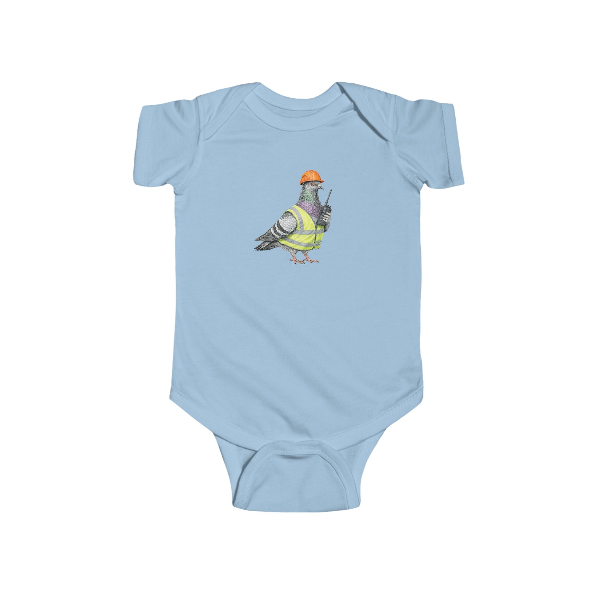 Customizable Red Hook NYC Pigeon Baby Onesie | New Yorker Reveal Infant Bodysuit