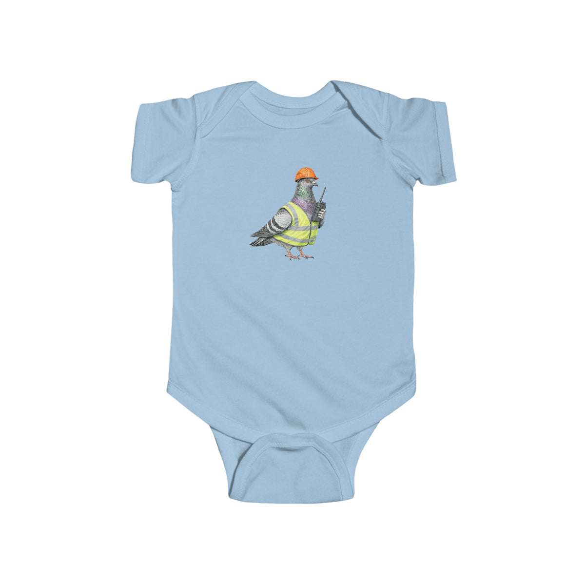 Customizable Red Hook NYC Pigeon Baby Onesie | New Yorker Reveal Infant Bodysuit