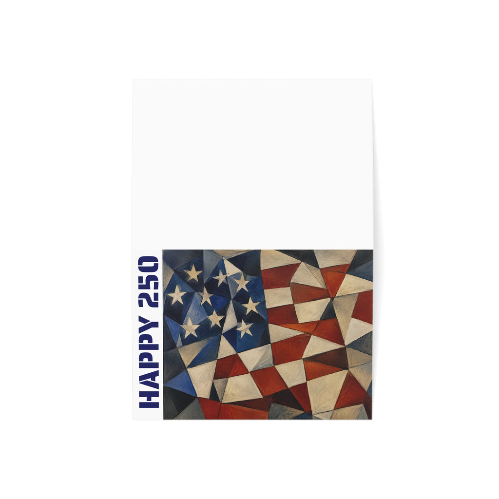 HAPPY 250 4th of July Greeting Card (Envelope Included)