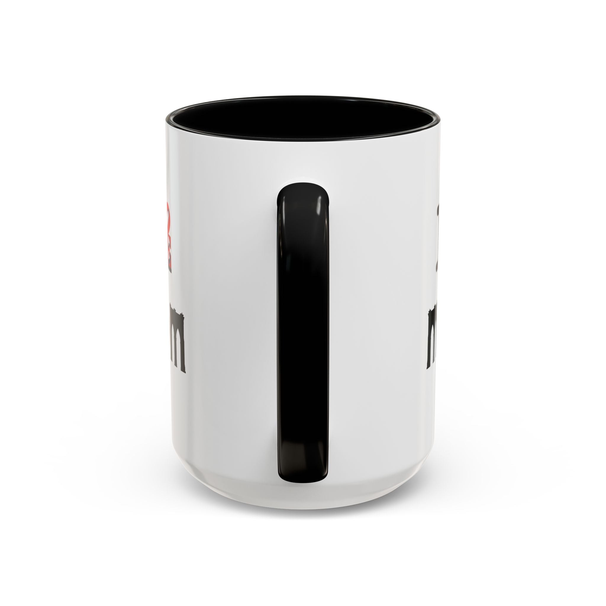I Love NY Mom Mug | I Love Mom Mother's Day Bagel Brooklyn Bridge Accent Coffee Mug 11oz
