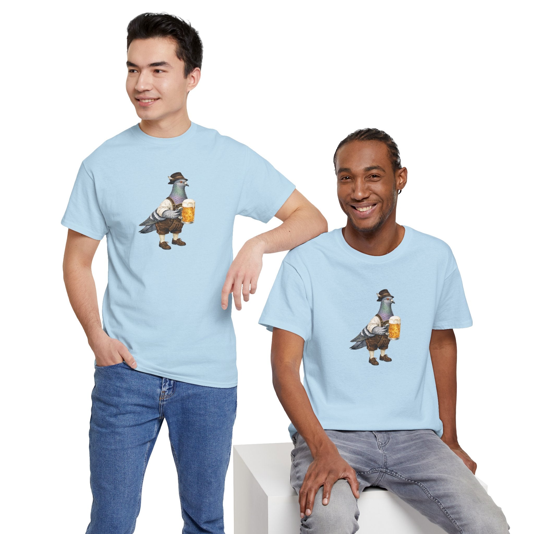 Customizable Yorkville NYC Pigeon T-Shirt | Oktoberfest Beer Garden Tee