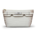 Canal Street Large White Makeup Bag —  T-Bottom Travel Bag