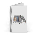 Customizable Garment District NYC Pigeon Spiral Journal | New York Fashion Industry Worker Bird Lovers Notebook
