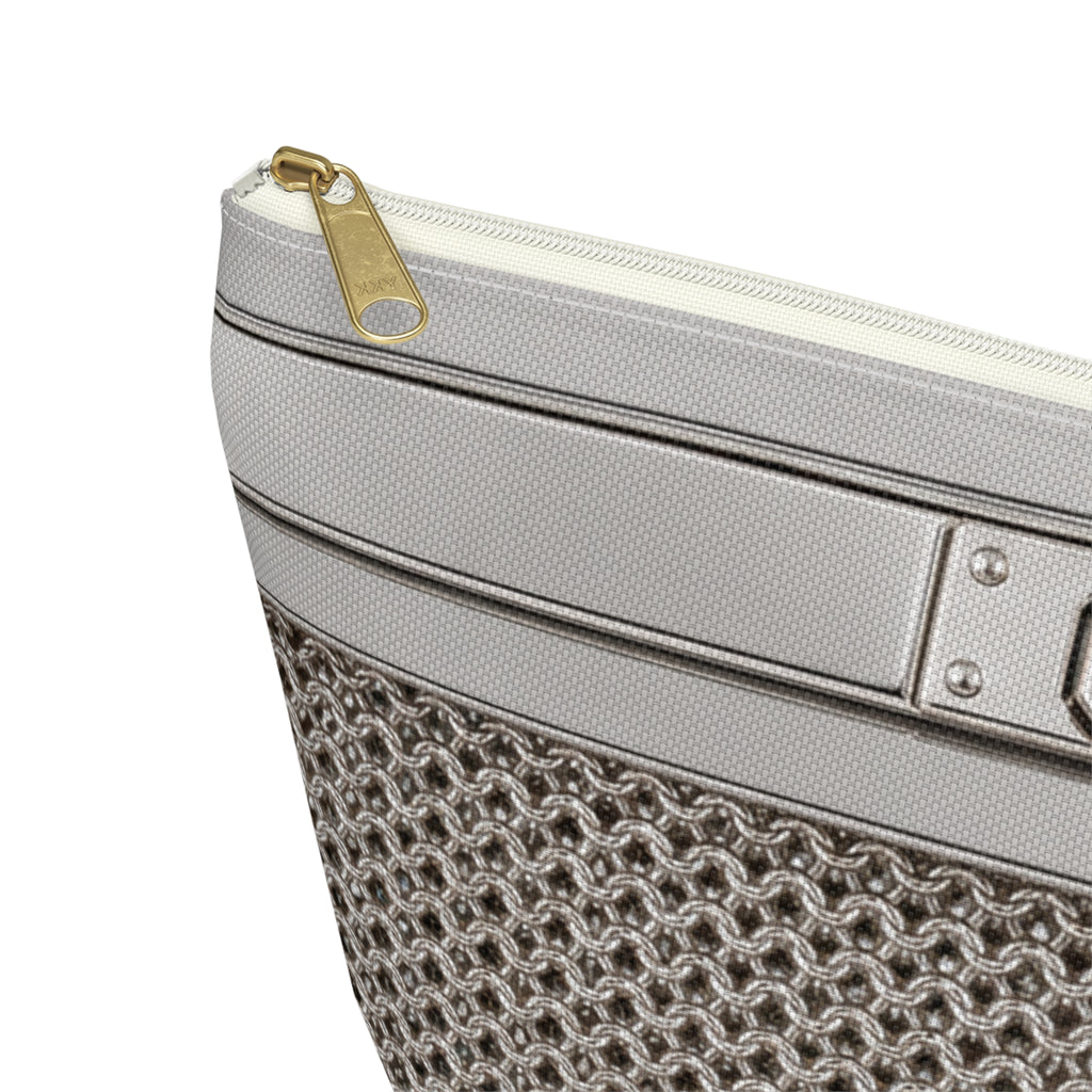Canal Street Large Silver Makeup Bag —  T-Bottom Travel Bag