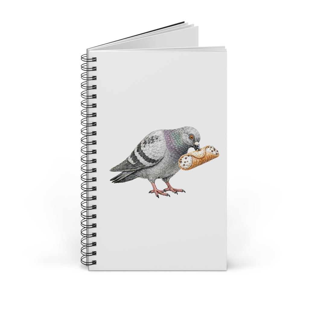 Customizable Arthur Avenue NYC Pigeon Spiral Journal | Bronx Little Italy Bird Lovers Notebook