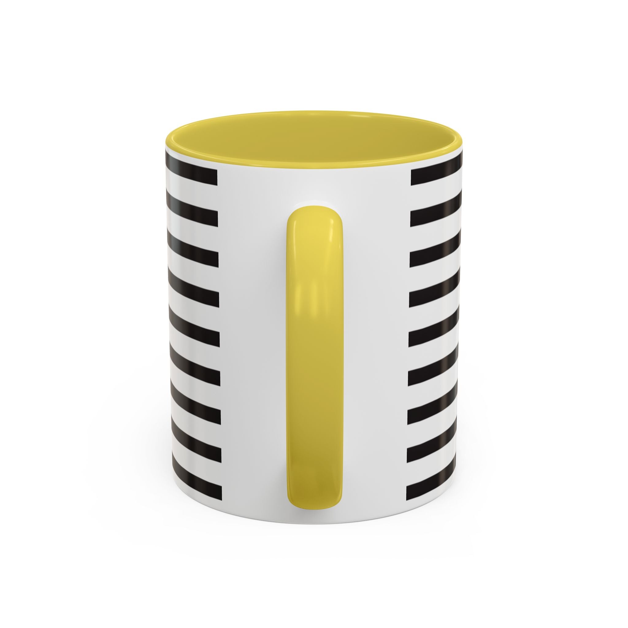 Rainy Day Stripes Mug | Yellow Coffee Cup