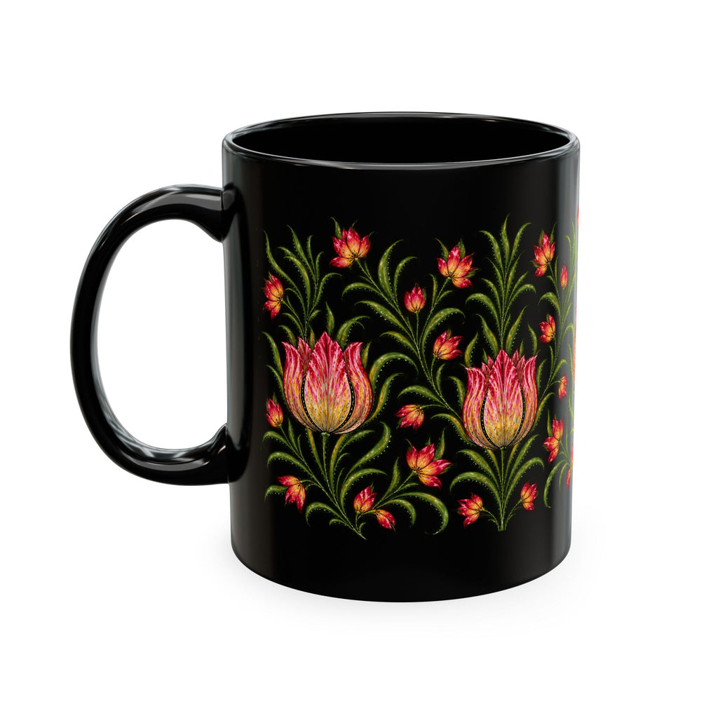 Floral Pattern Ceramic Mug — Botanic Garden Tea Coffee Cup