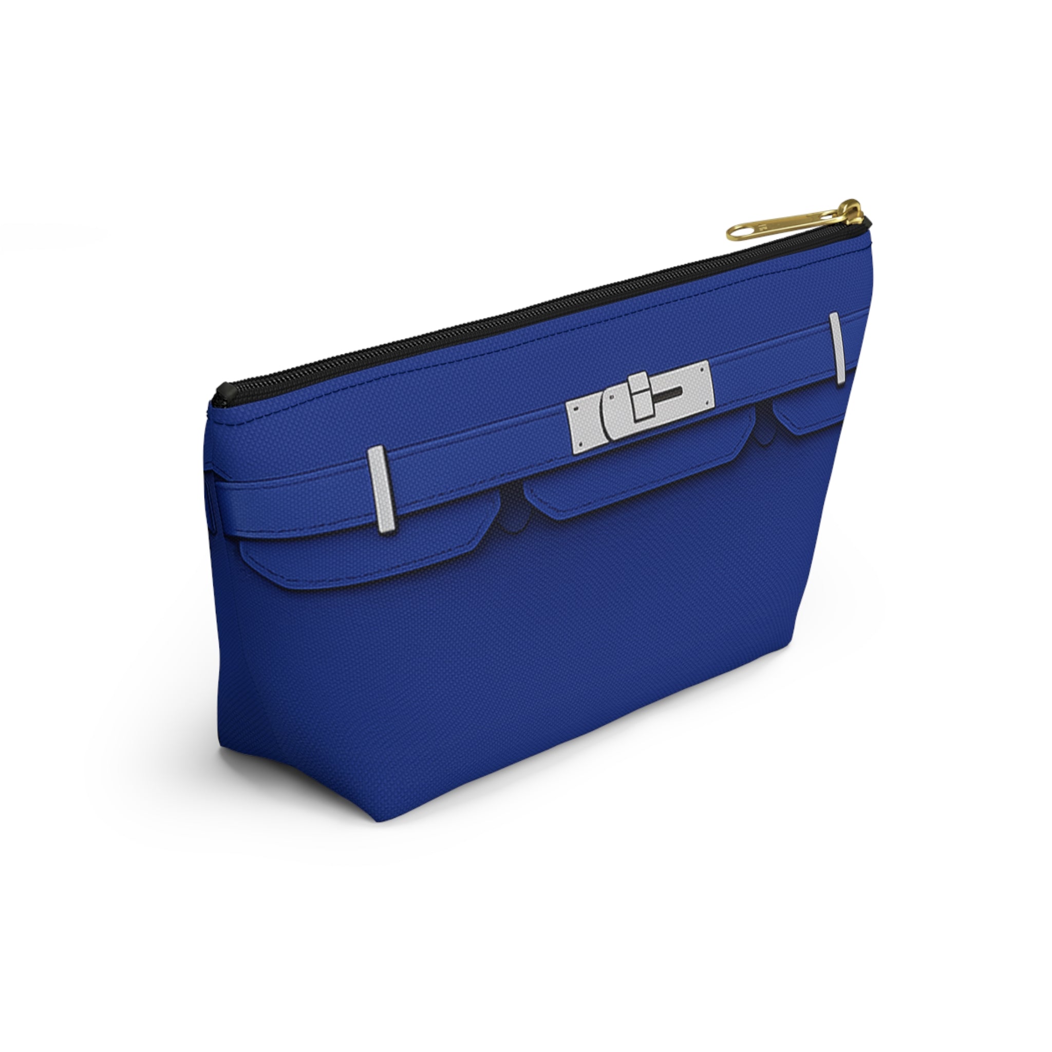 Canal Street Blue Makeup Bag —  T-Bottom Travel Bag