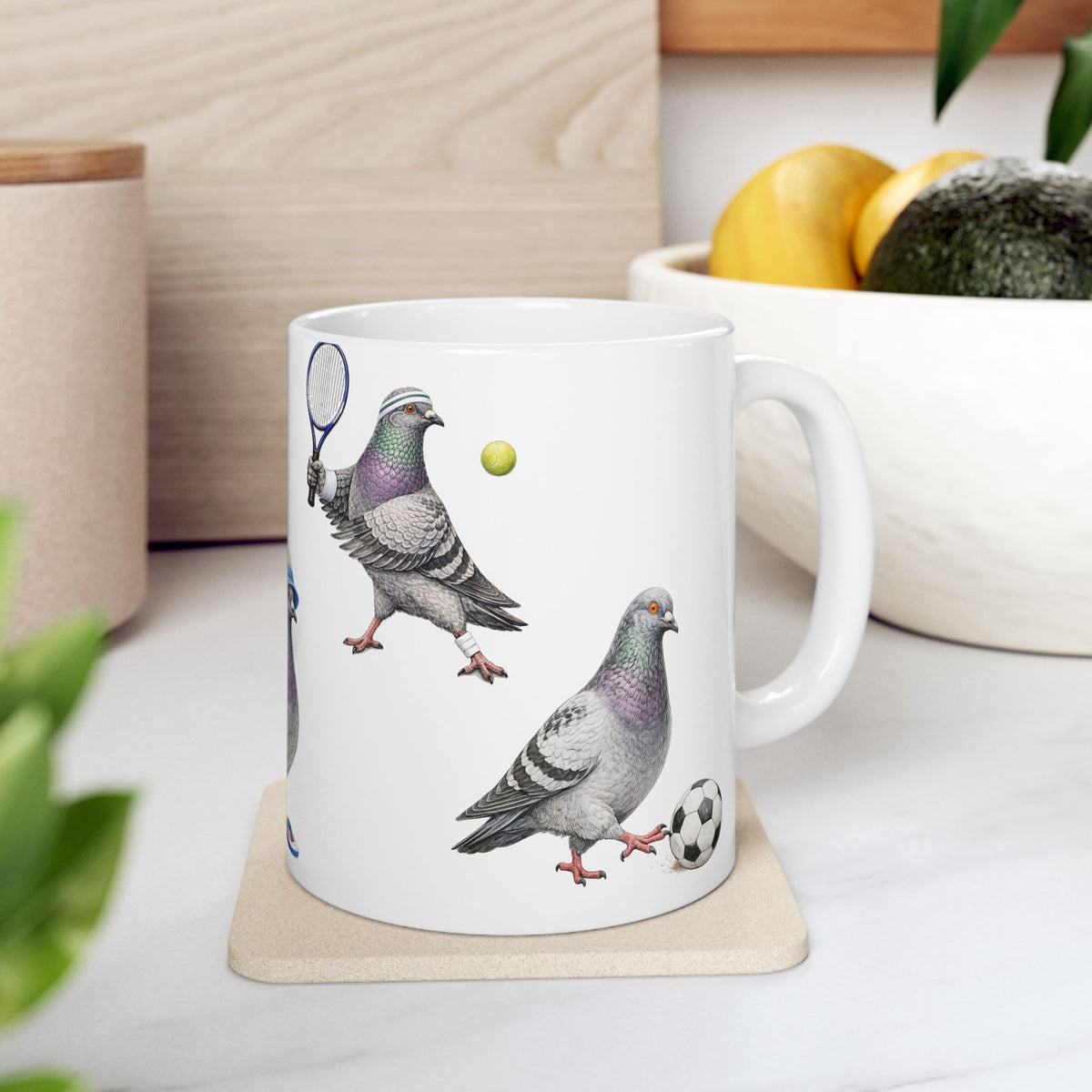 Get Well Soon | NYC Pigeon Active Lifestyle Bird Lovers 11oz Coffee Cup